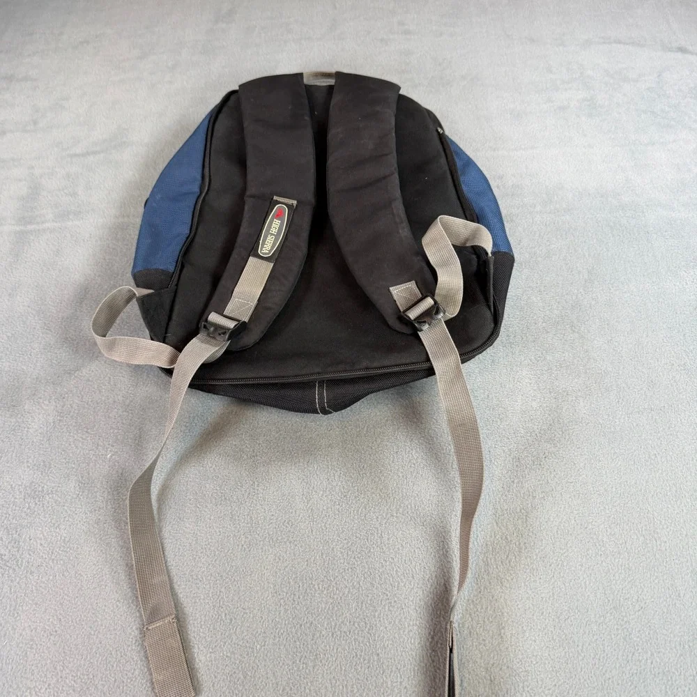 High Sierra Backpack Blue Black Multi Compartment School Hiking Daypack Bag